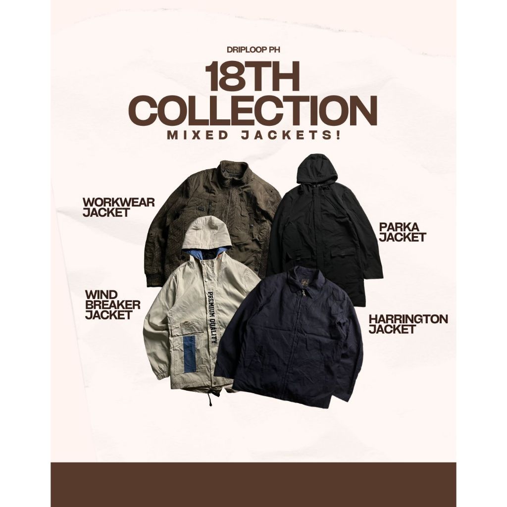 18TH COLLECTION THRIFTED MIXED JACKETS | Shopee Philippines