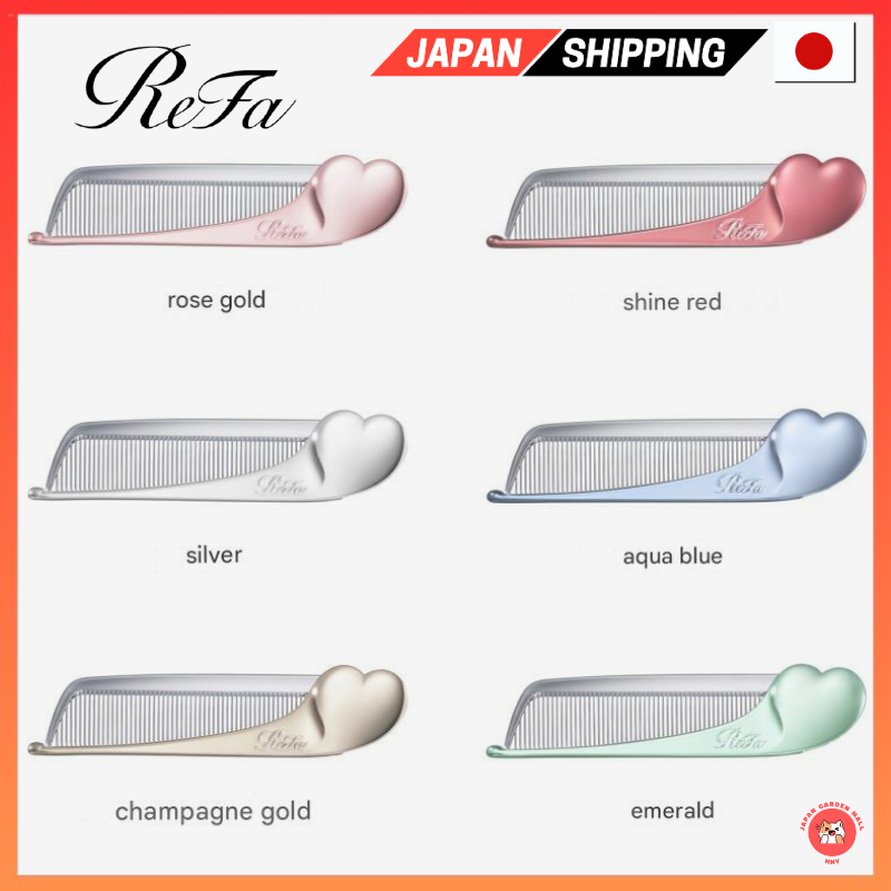 ReFa HEART COMB Aira – Portable Folding Hair Comb, Anti-Static ...
