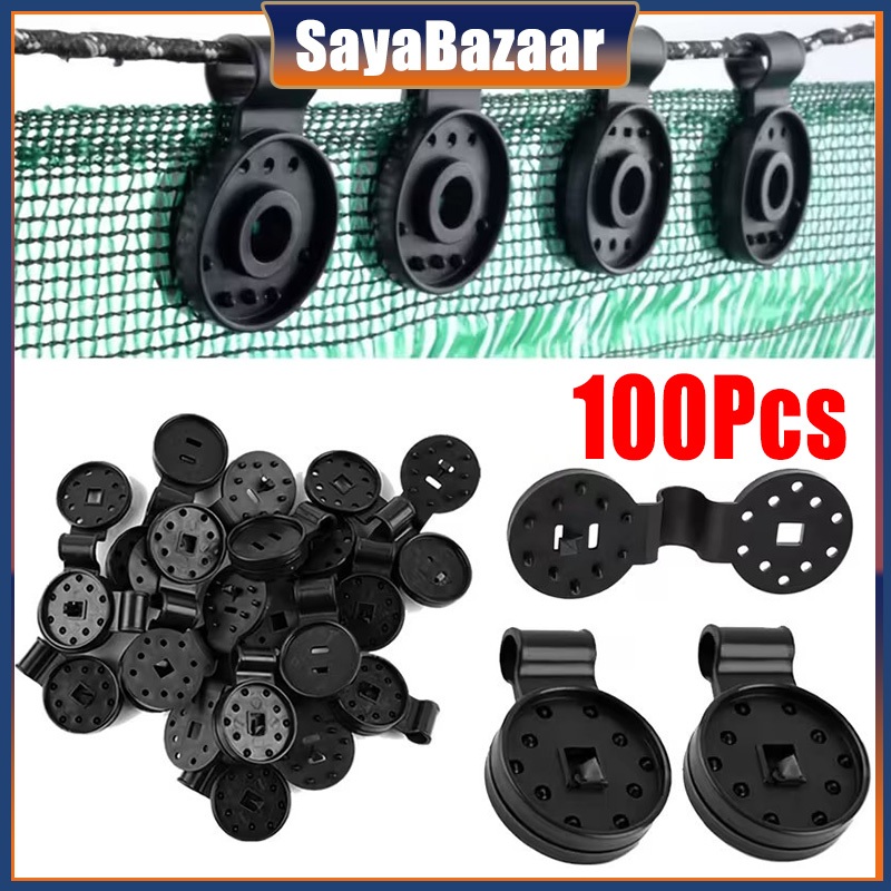 100pcs Sun Shade Net Clip Greenhouse Shade Cloth Fix Clamp Garden Tools ...