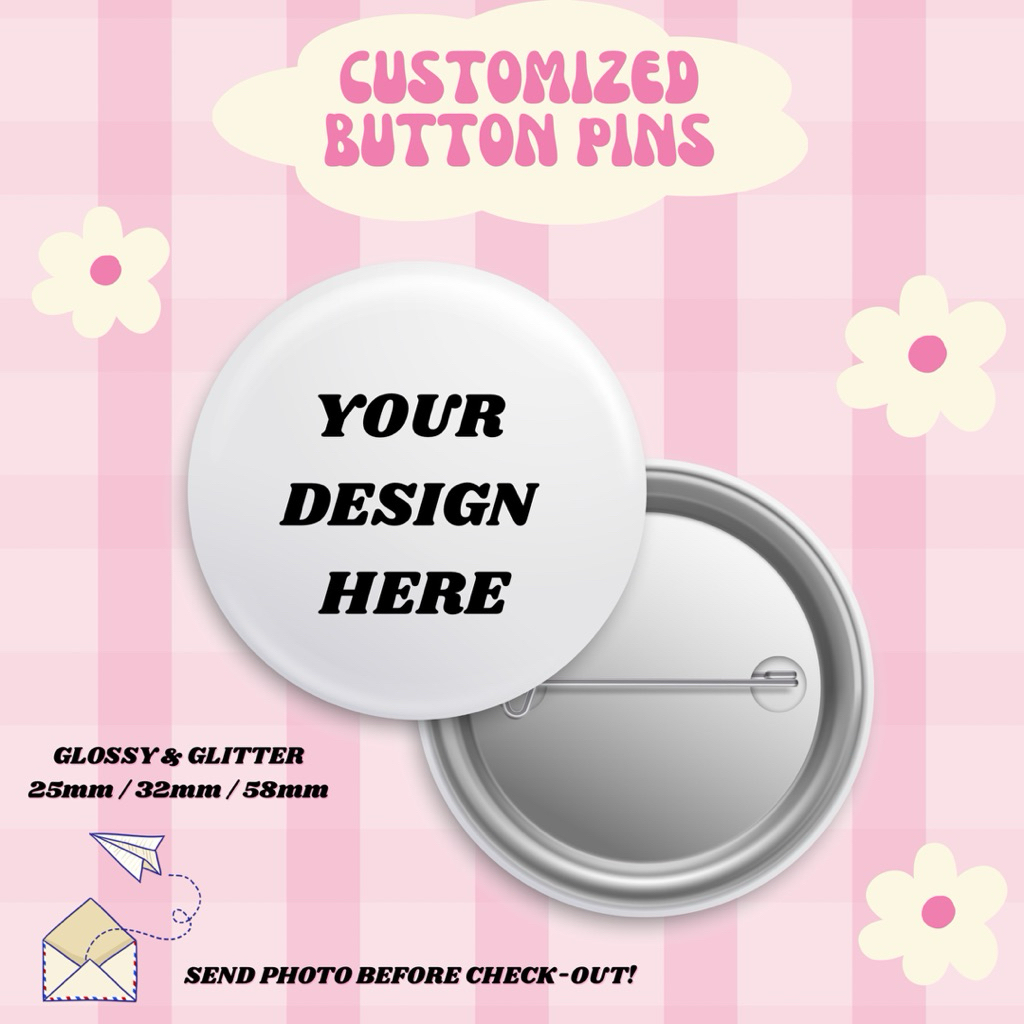 CUSTOMIZED BADGE PIN | Shopee Philippines