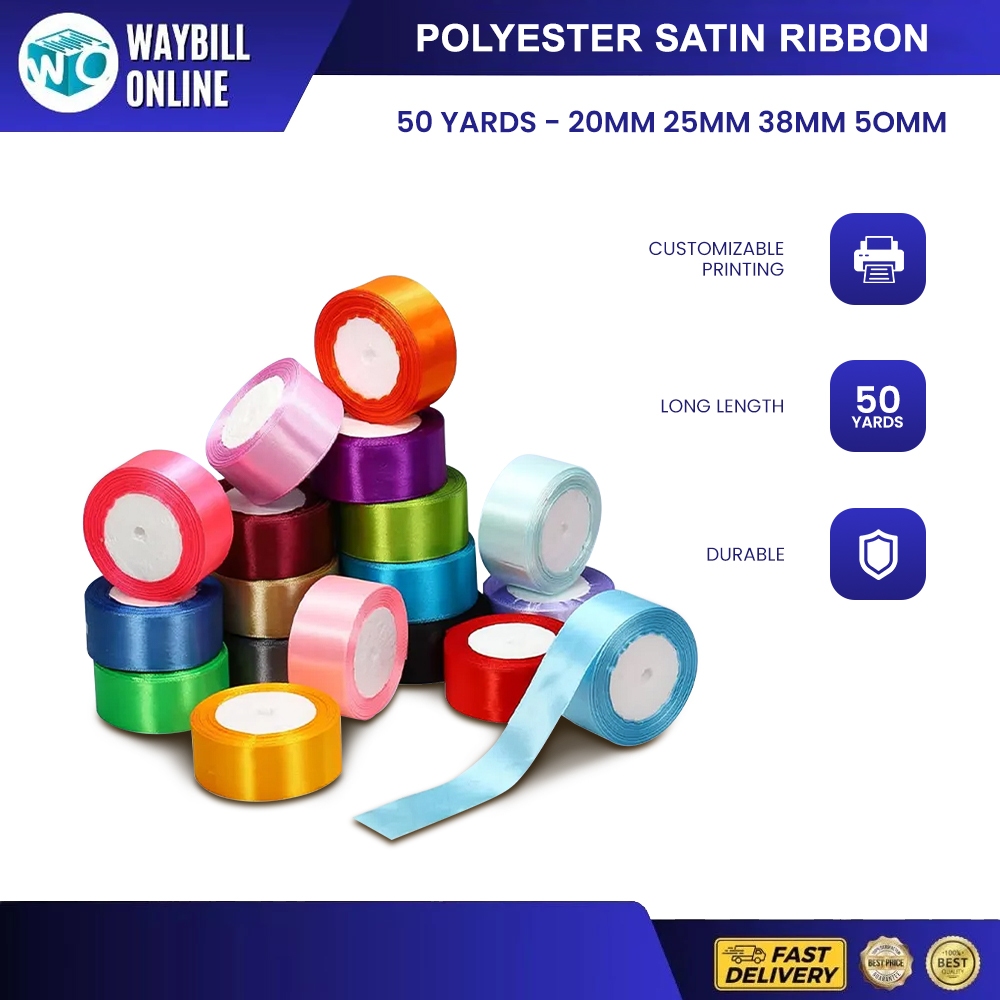 Polyester Satin Ribbon 20mm 25mm 38mm 50mm Customize Ribbon Printing ...