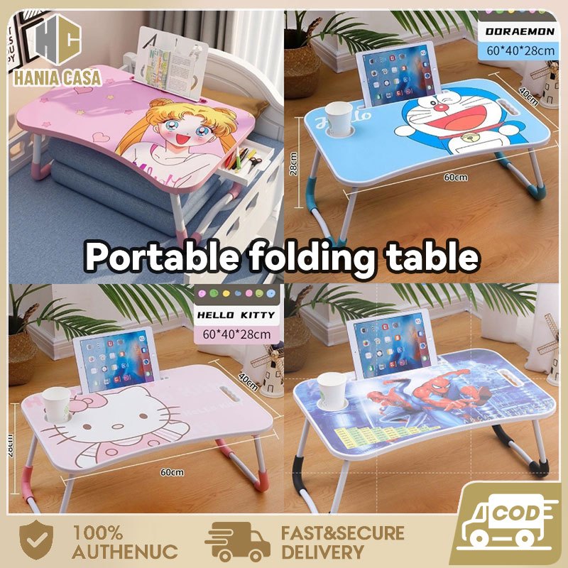 Foldable Laptop Table/Mini Desk Foldable Laptop Table Cartoon ...
