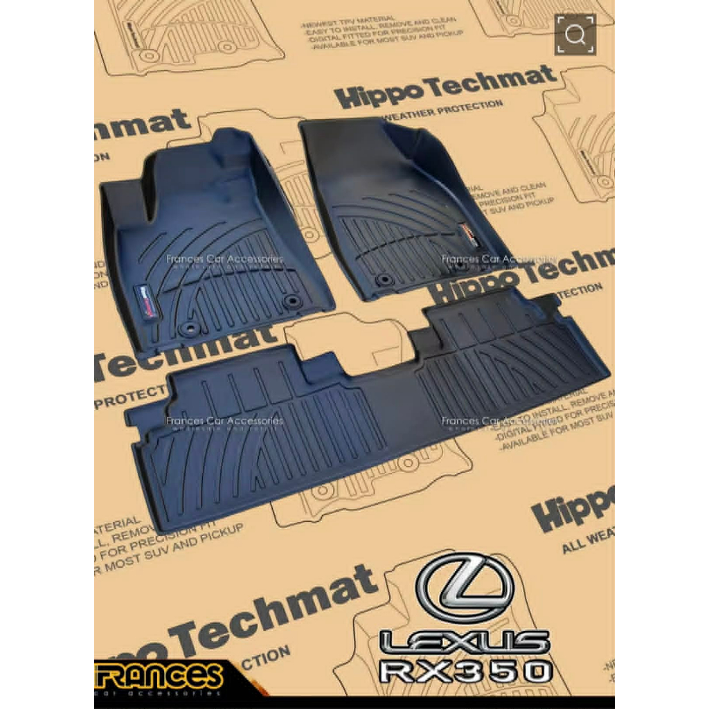 Lexus RX350 /RX350H / RX500 2017-2026 Hippo Techmat Deep Dish Floor ...