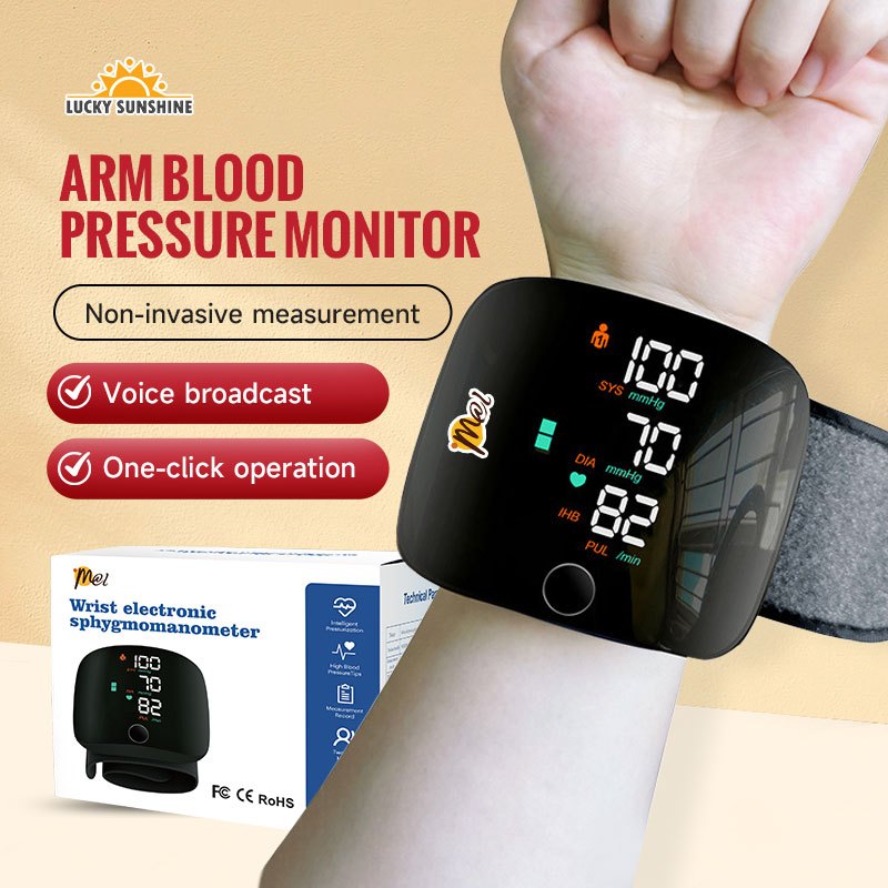 Rechargeable Blood Pressure Digital Monitor LED Display USB Charging ...