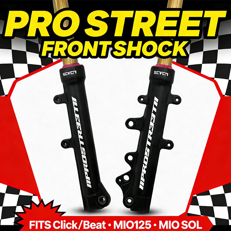 SEVEN SERIES PRO Street Front Shock for Honda Click / Beat FI / Yamaha ...