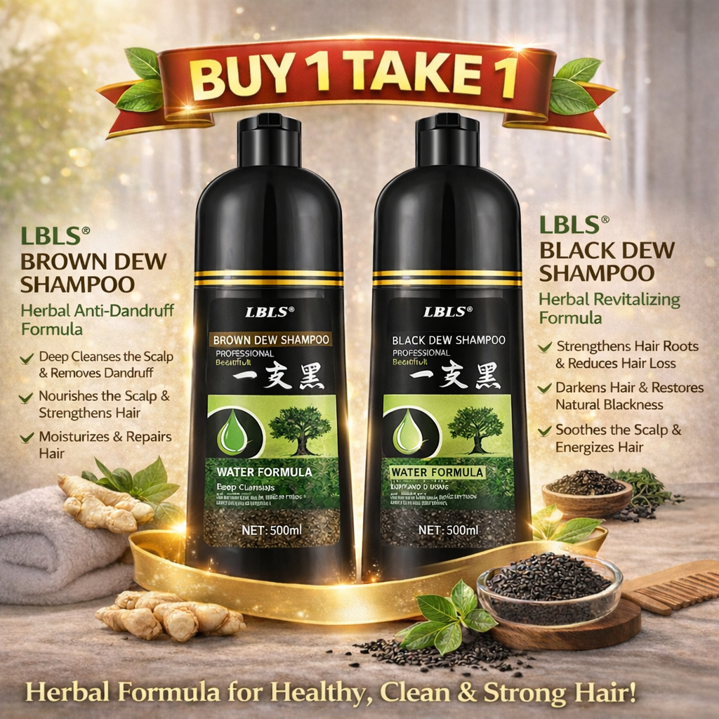 BUY 1 TAKE 1 Herbal Shampoo Set | Brown + Black , Anti-Dandruff, Scalp ...