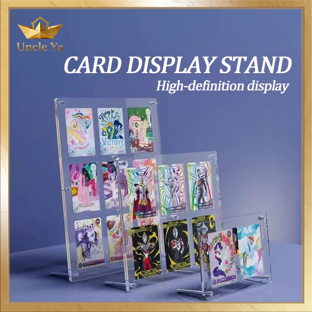 6-slot / 9-slot acrylic thick magnetic card display stand, suitable for ...