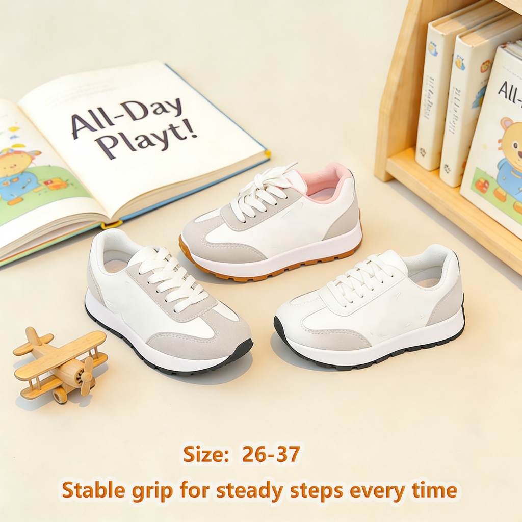Casual Sneakers for Children Outdoor Simple Running Shoes Sports Rubber ...