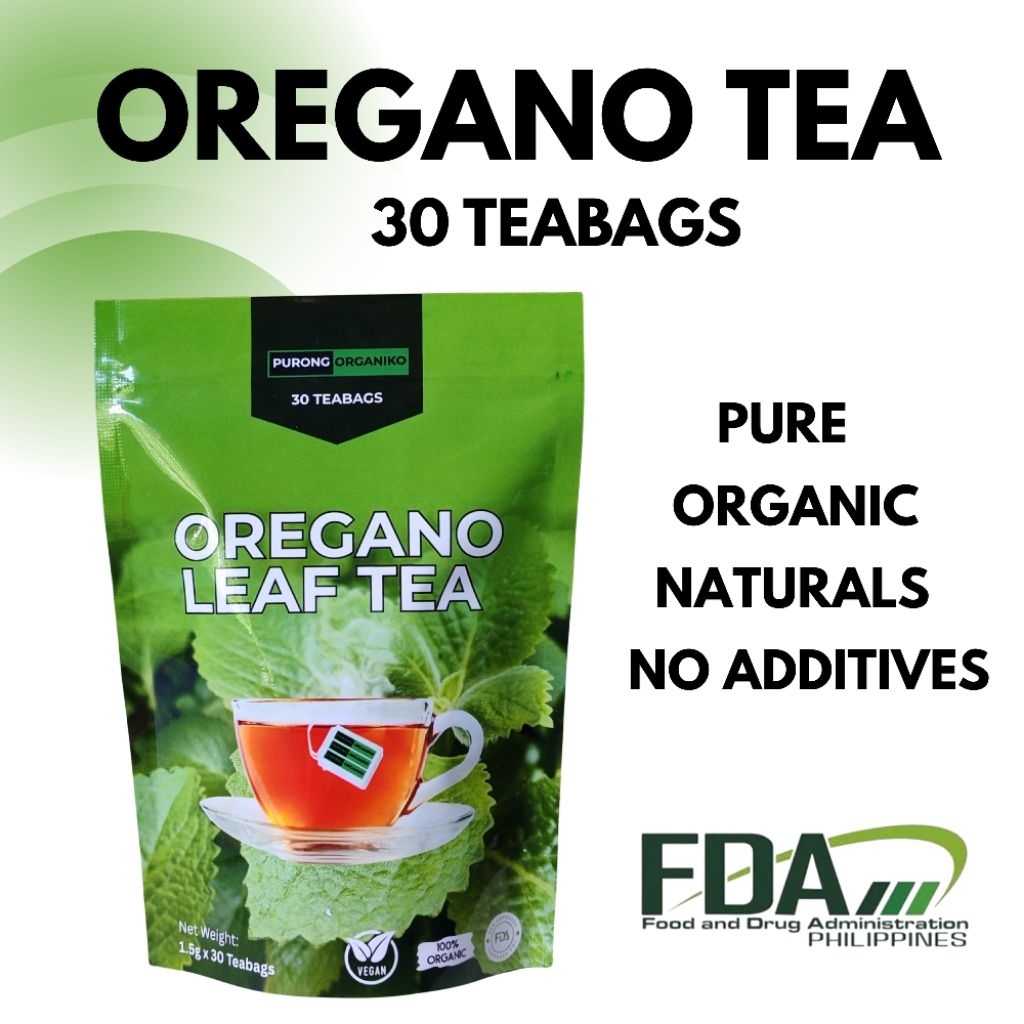 OREGANO LEAF TEA 30 TEABAGS/ALL NATURALS AND ORGANIC/FDA APPROVED/BY ...