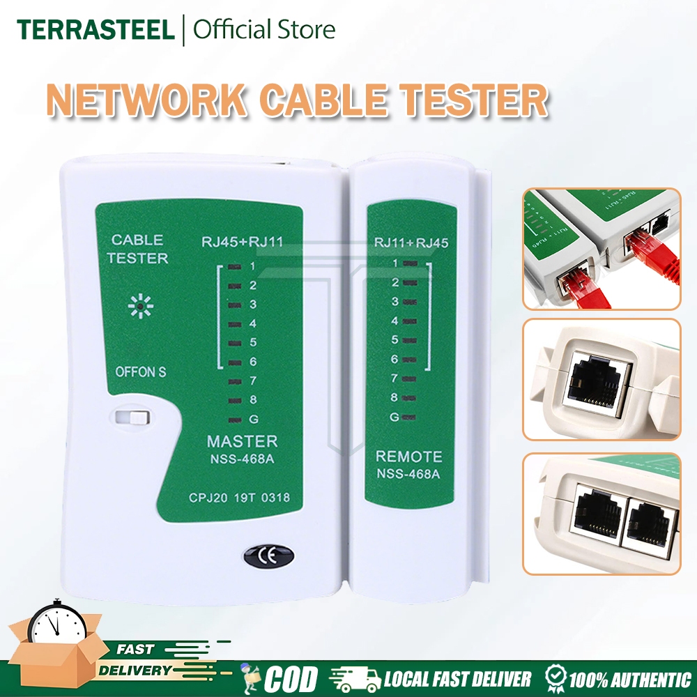 Rj45 Rj11 Rj12 Ethernet Cable Tester Lan Test Tool For Cat5 Cat6 Cat7 ...