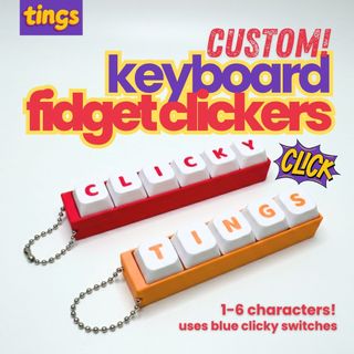 Keyboard Fidget Clicker | Personalized Custom Name Clicker | Keycap ...