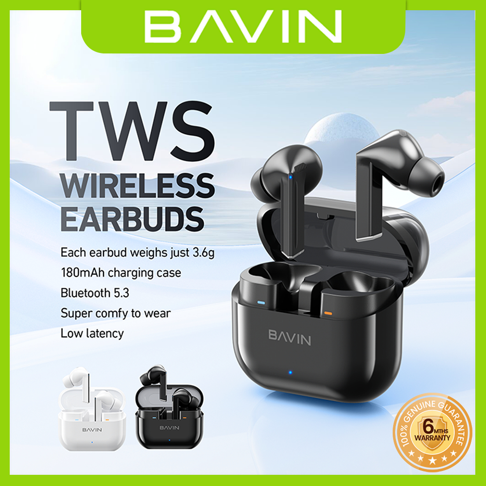 BAVIN BA99 TWS Bluetooth Wireless Earbuds Hi-Res Audio & Ultra-Clear ...