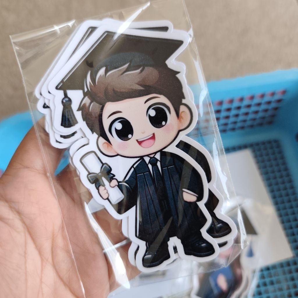 6pcs Chibi- Graduation Chibi- Bouquet Topper Graduation design Chibi ...