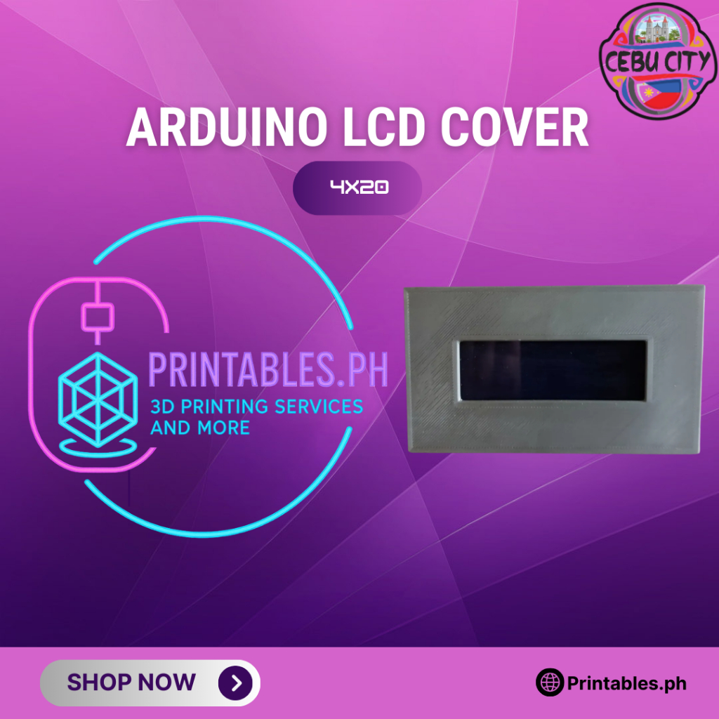 Arduino LCD 20x4 Cover Case | 3D Printed PETG Enclosure for 4x20 ...
