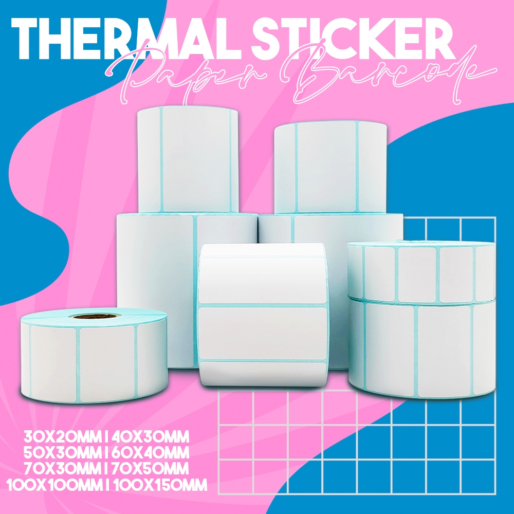 Thermal Stickers / Barcode Stickers / Labelling Stickers (1Roll ...