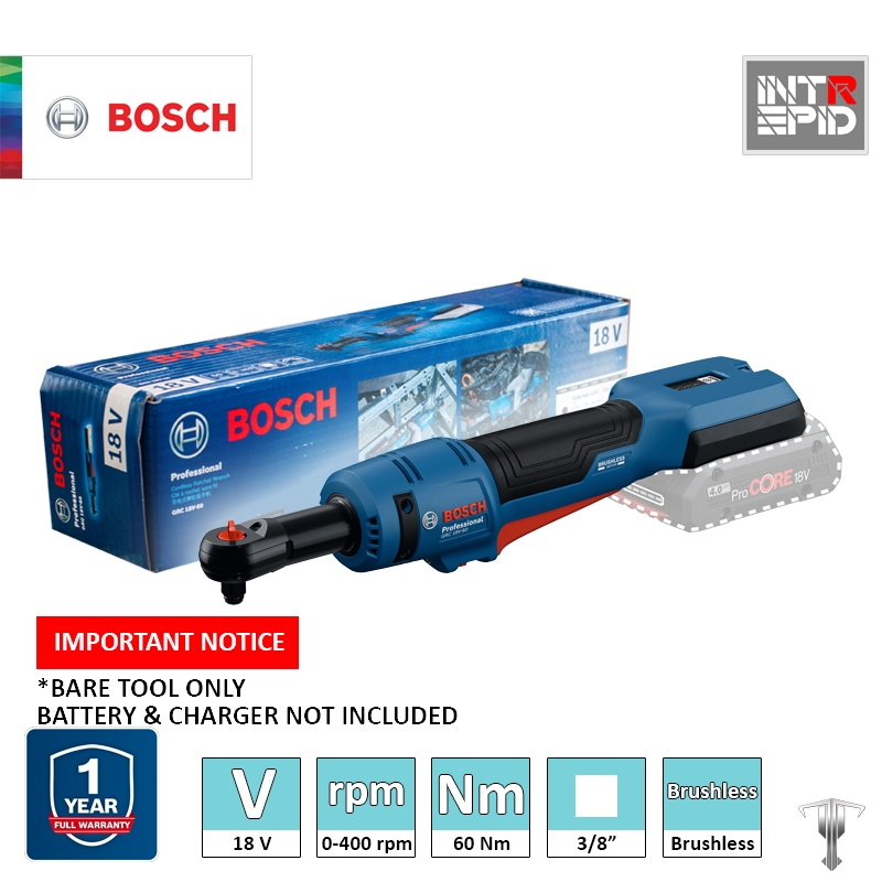 Bosch GRC 18V-60 Professional 18 V Brushless Cordless Ratchet Wrench ...