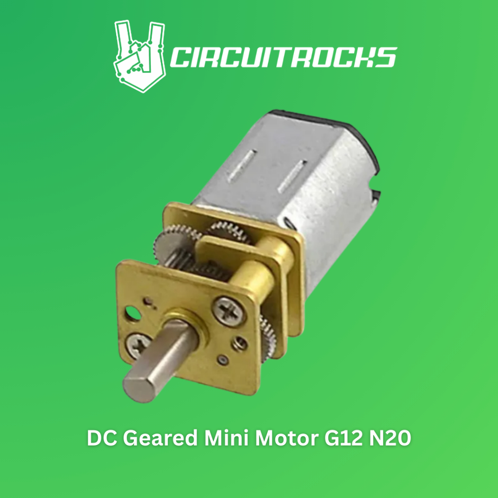 DC Geared Mini Motor G12 N20 – Robotics, STEM & DIY Electronics Module ...
