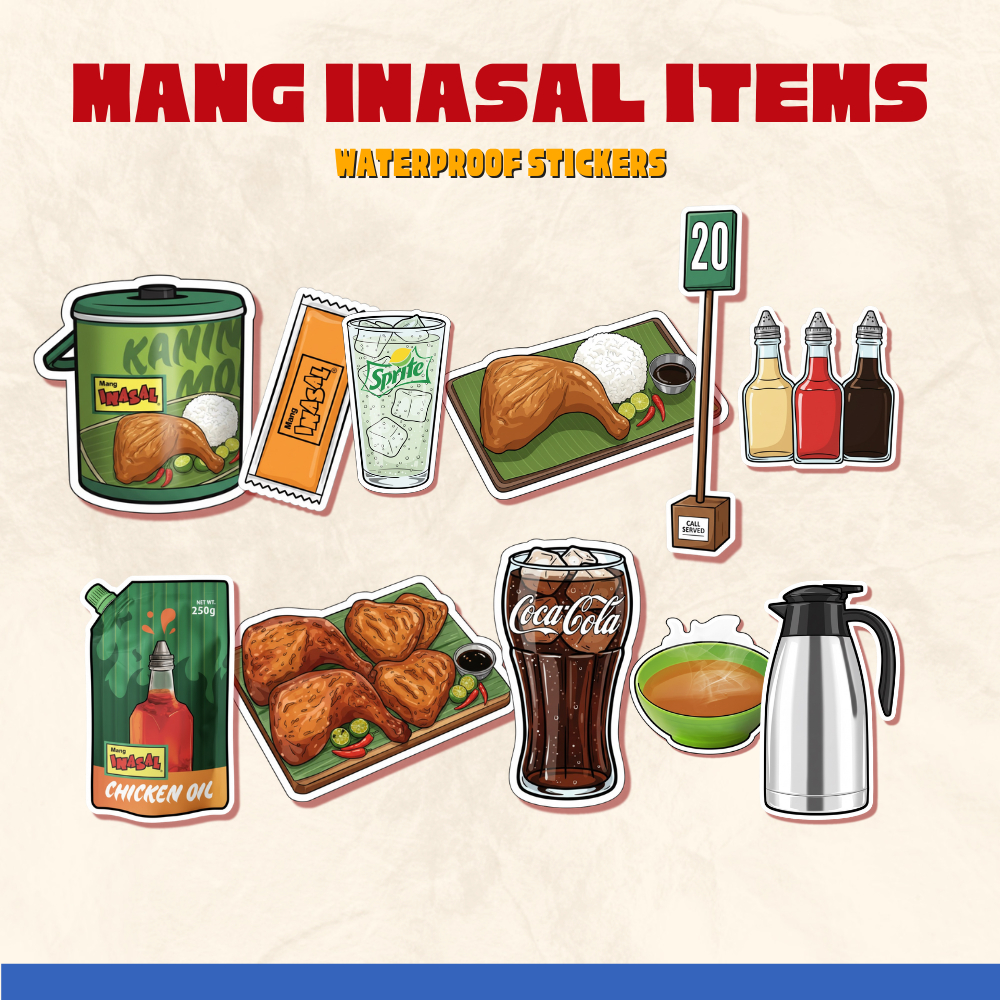 Mang Inasal Waterproof Stickers Fast Food Pinoy Filipino Culture ...