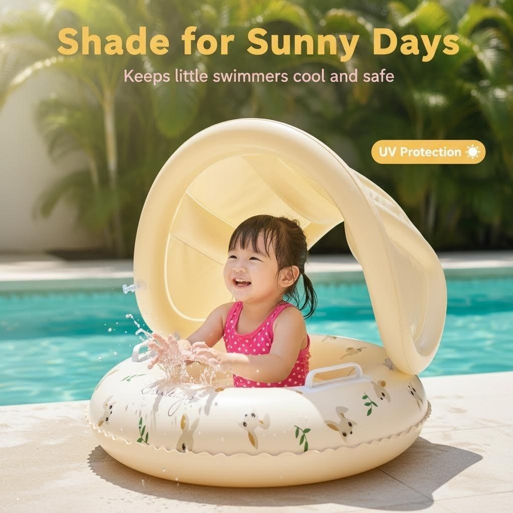 Baby Inflatable Swimming Boat Children Swimming Ring Inflatable ...