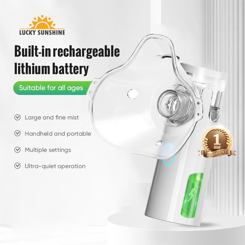MCI Rechargeable Portable Nebulizer Inhaler Ultrasonic Spray Handheld ...