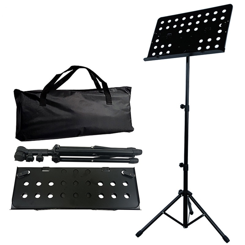Tripod Metal Music Stand | String Instrument Sheet Holder, Liftable ...