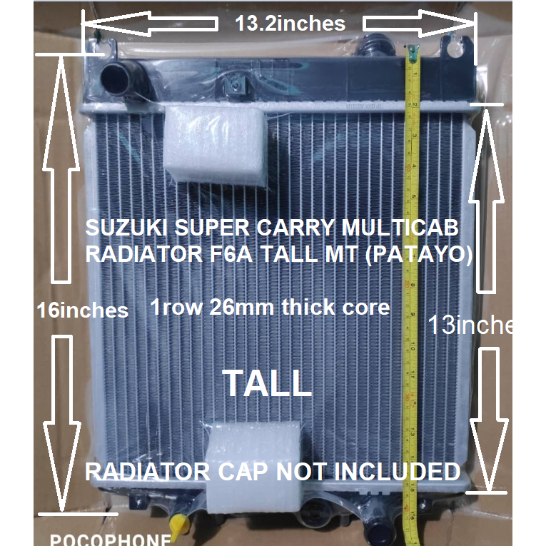 SUZUKI SUPER CARRY F6A F6 SCRUM MULTICAB RADIATOR TALL PATAYO | Shopee ...
