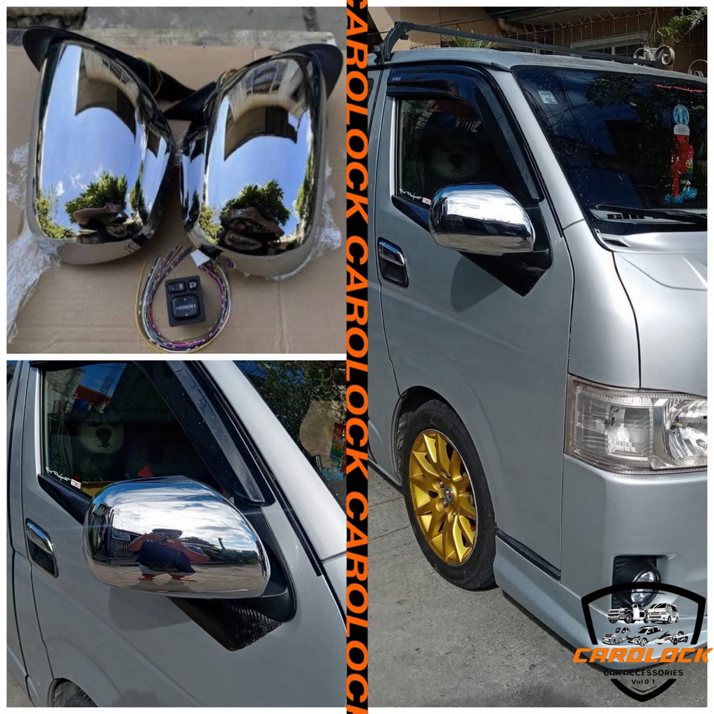 Toyota Hiace Decontent 2019 - 2026 Side Mirror JDM | Shopee Philippines