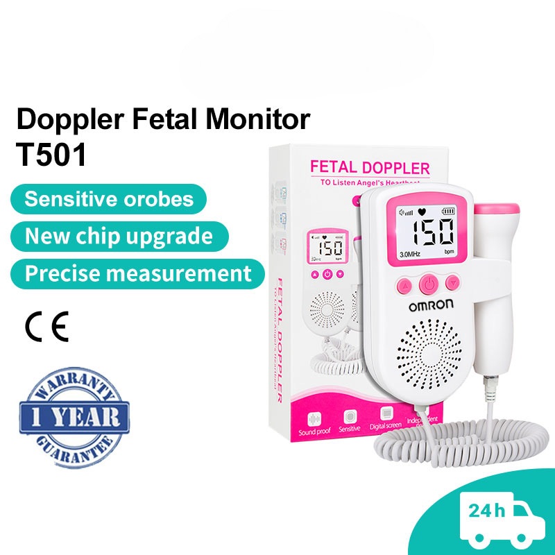 Omron Ultrasound Fetal Doppler Baby Heart Monitor Medical Device with ...