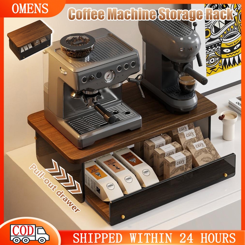 Coffee Machine Storage Rack Coffee Station Organizer Rack With Drawer ...