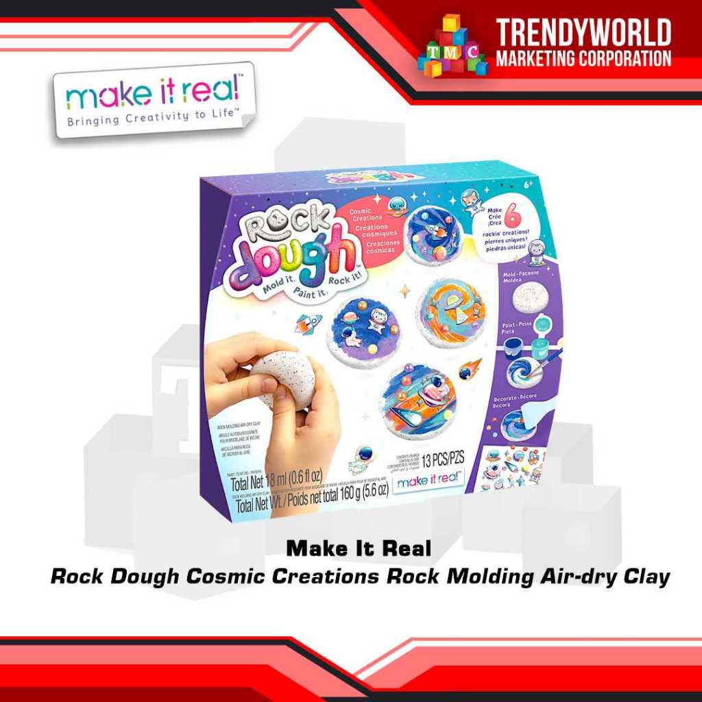 Make It Real Rock Dough Cosmic Creations Rock Molding Air-dry Clay ...