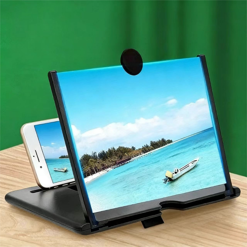 12 Inch Foldable Phone Screen Amplifier 3D HD Mobile Video Magnifier ...