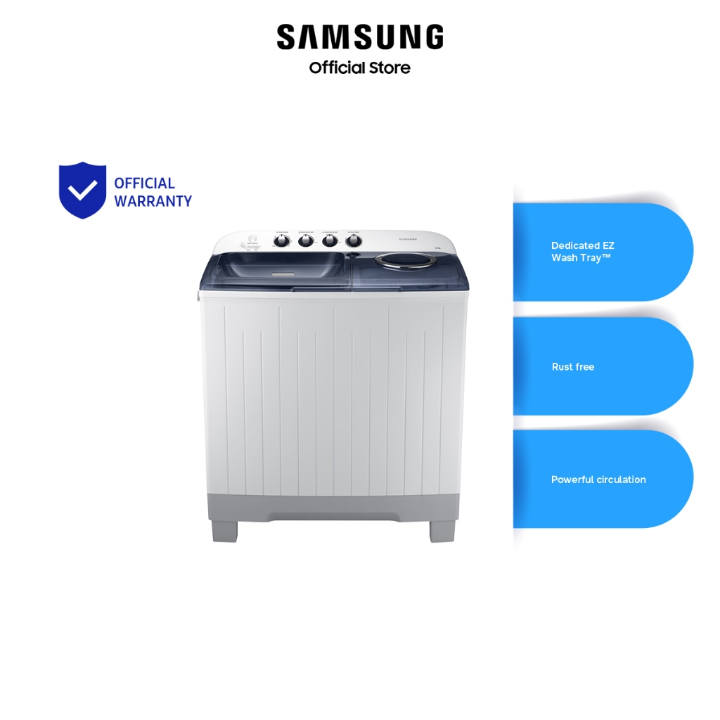 Samsung 12kg Twin Tub Semi Automatic Washing Machine Rust Proof ...