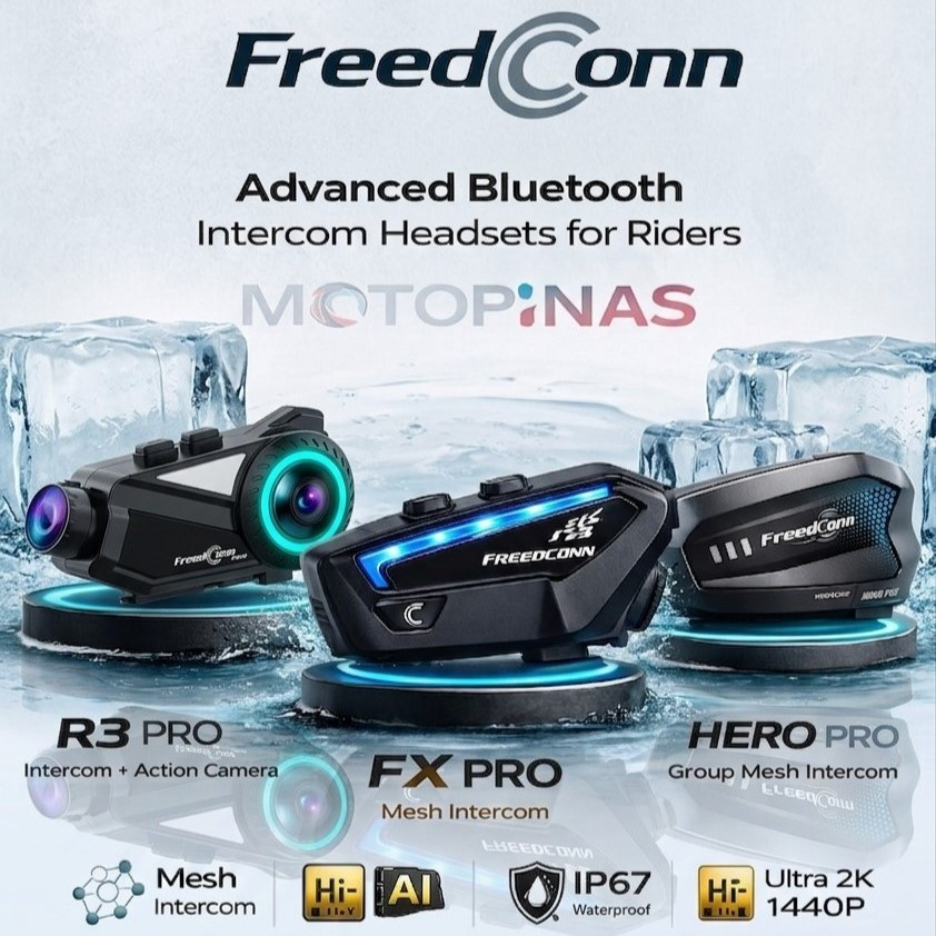 Freedconn Intercomm Bluetooth 5.0 TCOM, KY PRO, HERO PRO, FX PRO, R3 ...