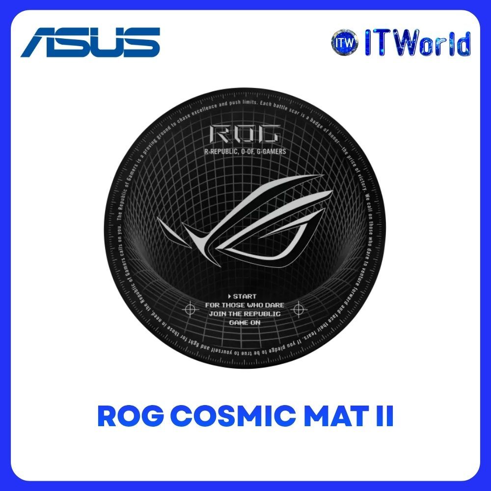 ASUS ROG Cosmic Gaming Mat II Floor Mat / 117cm / Non-Slip Rubber ...