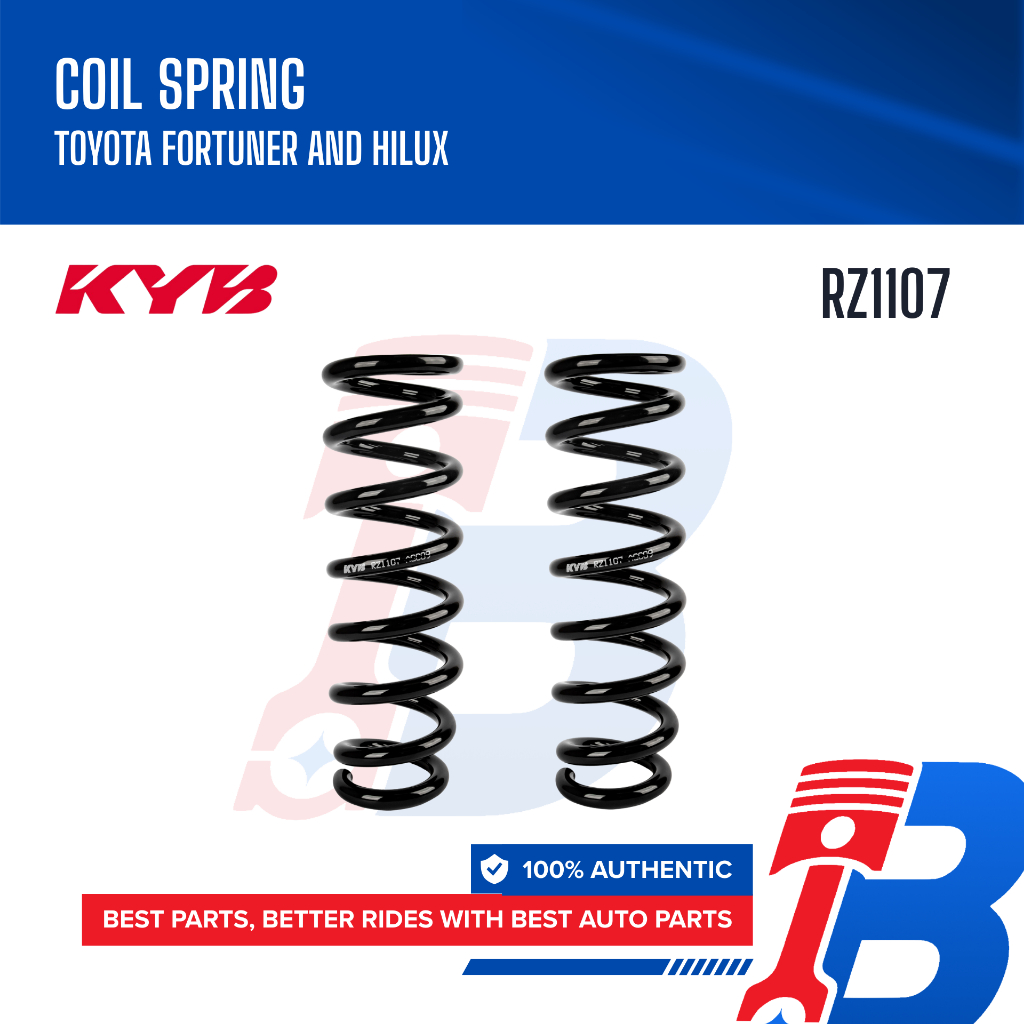 KYB (2pcs) K-Flex Coil Spring for Toyota Fortuner and Hilux 2005 - 2021 ...