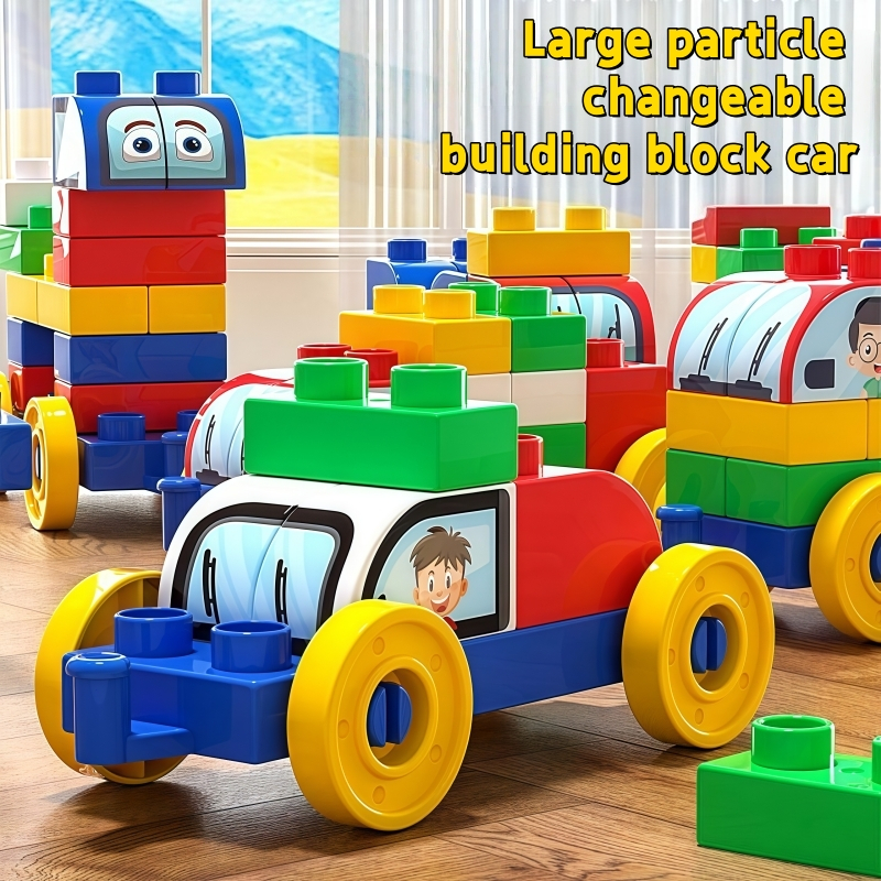 140PCS/280PCS Car DIY Building Blocks Large particle assembly blocks ...