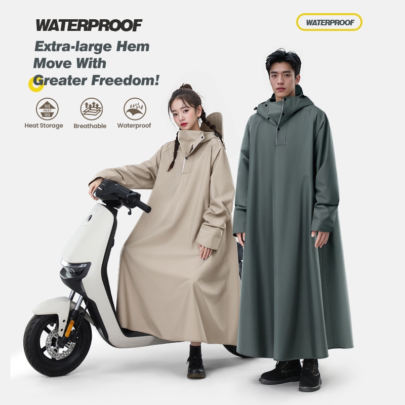 Thickened Adult Waterproof Motorcycle Raincoat Durable Waterproof ...