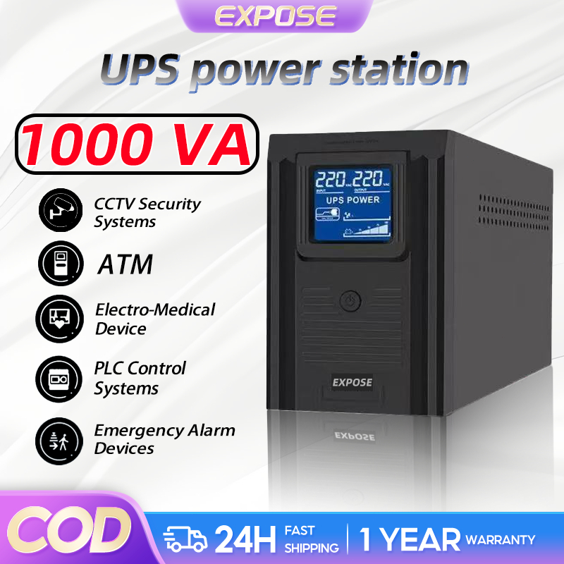 EXPOSE UPS Power station Supply 800VA 1000VA With screen AVR ...
