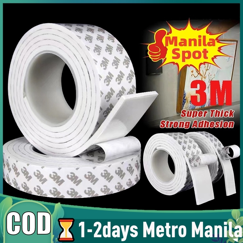 Foam Double Sided Tape 3 Meter Length Heavy Duty White EVA Foam Tape ...