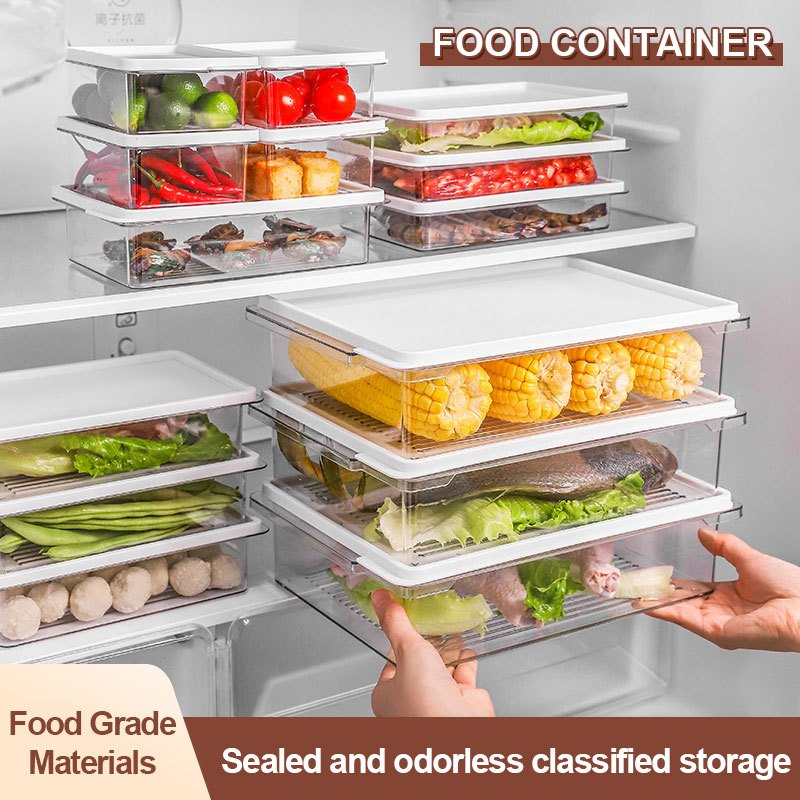 Kitchen Refrigerator Keep Fresh Fruits Vegetables Meat Fish Freezer ...