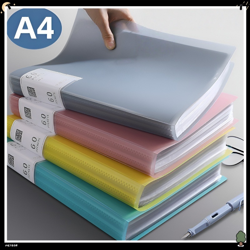 A4 Transparent File Folder Paper Storage Multi-layer Document Organizer ...