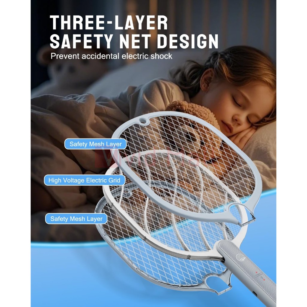 Vivid Premium Mosquito Killer Racket Electric Mosquito Swatter ...