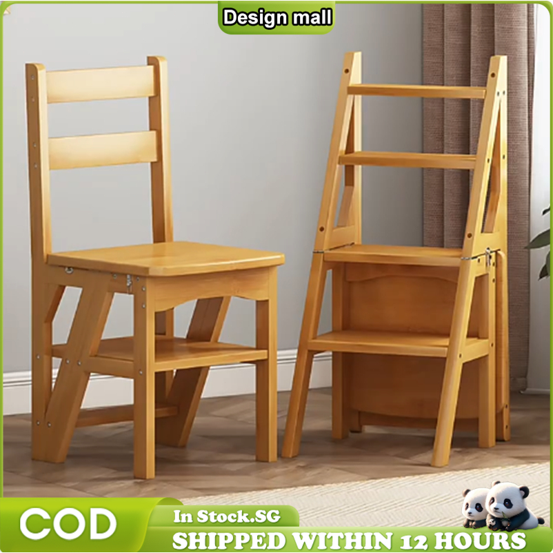 Multi-function Ladder Chair Convertible Folding Chair Dual-use Step ...