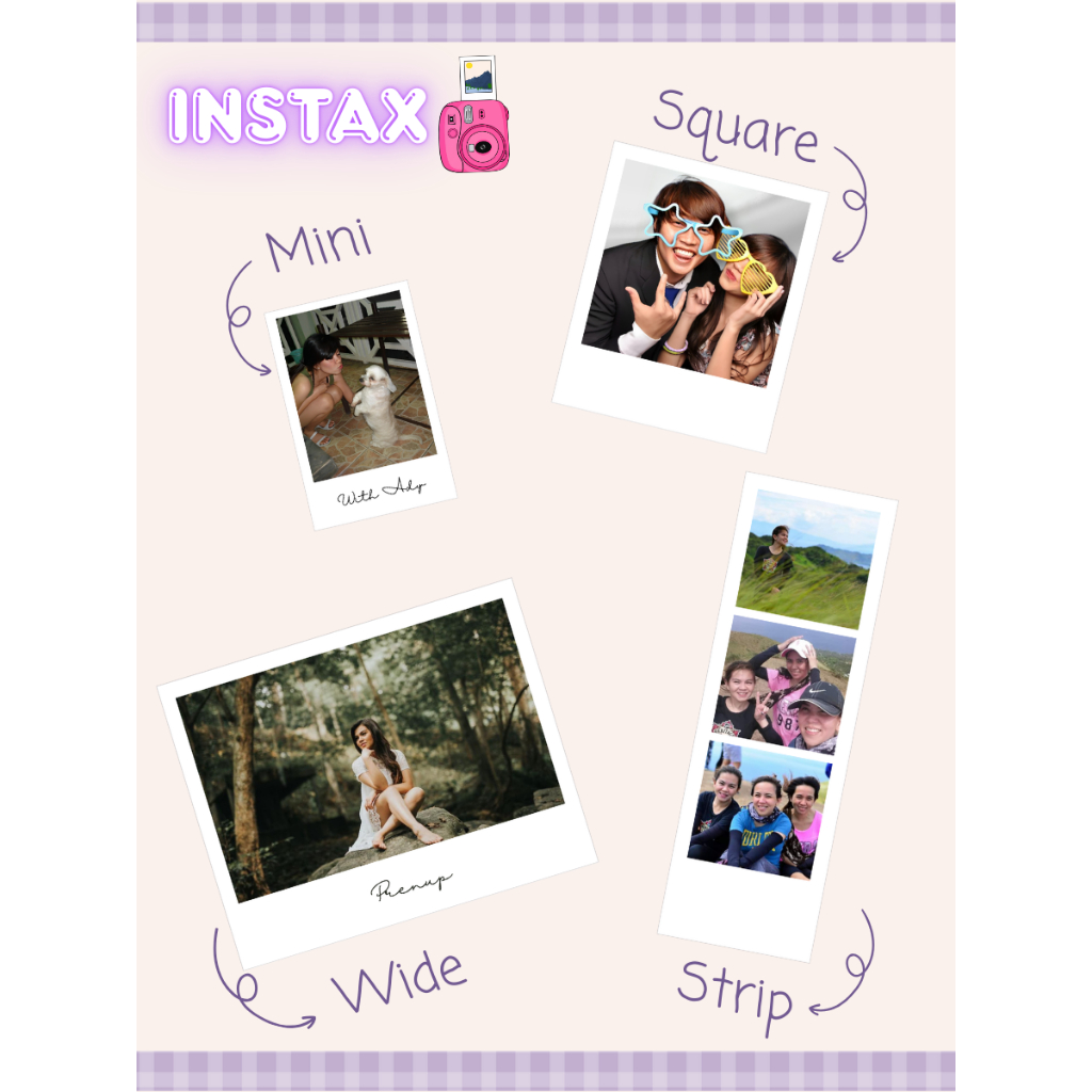 Instax-Inspired Photo Prints – Mini, Square, Wide & Strip Sizes | High ...
