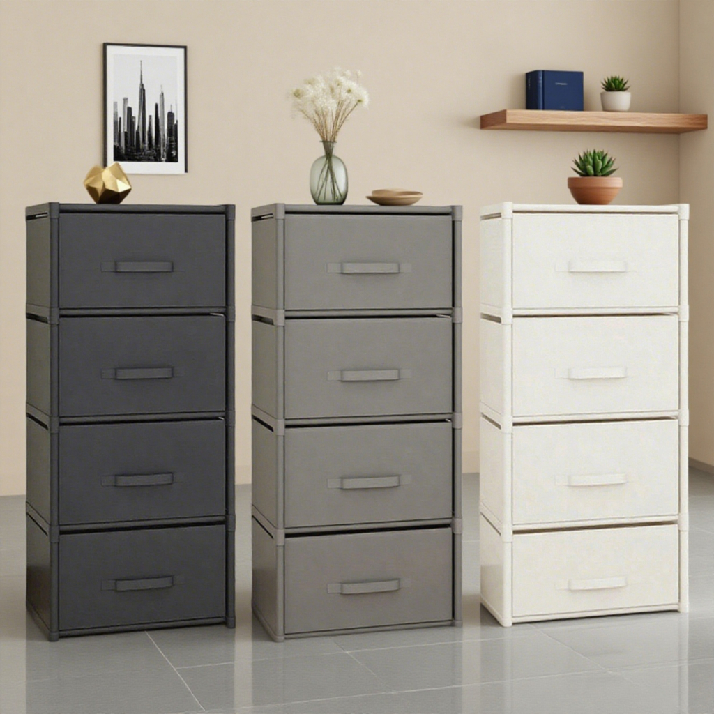 Multifunctional Fabric Drawer Storage Cabinet Wardrobe Organizer For ...