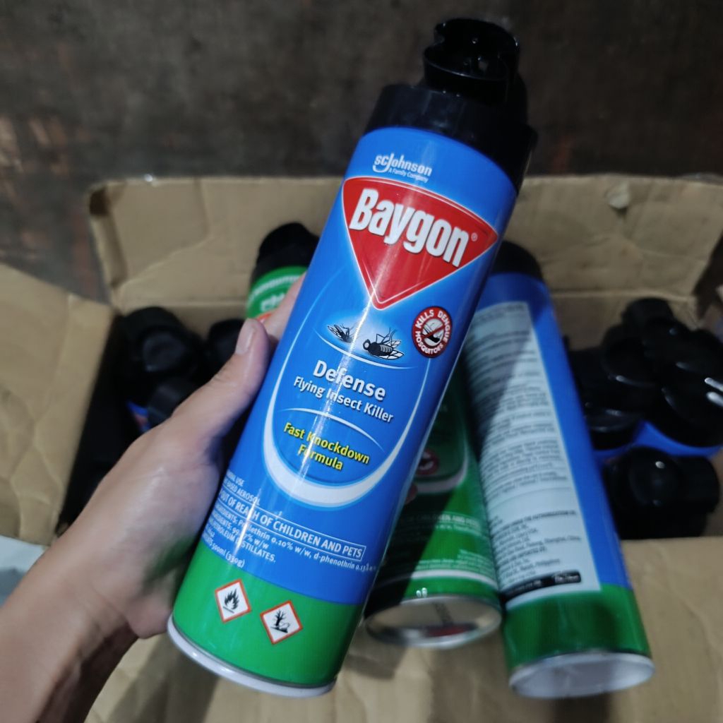 Baygon Insect / mosquito Killer spray 500ml (Random Scent) | Shopee ...