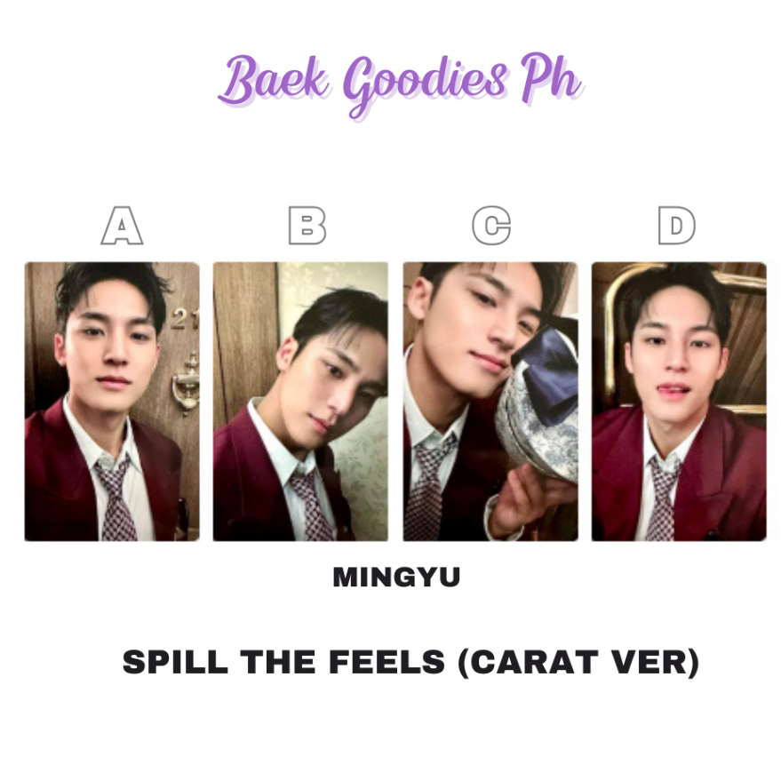 Seventeen Spill the Feels [Carat ver] Official Photocards | Shopee