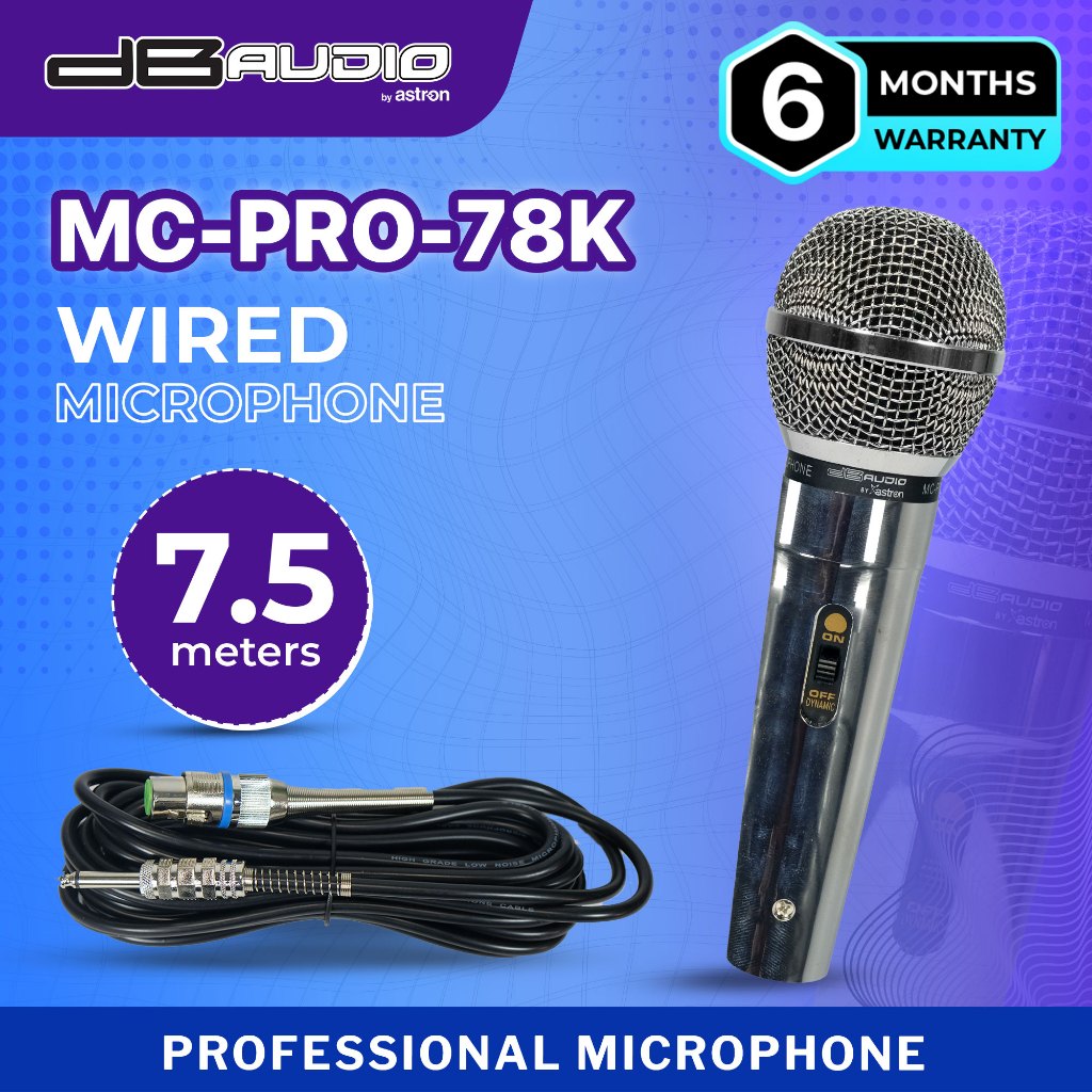 DB Audio by Astron MCPRO78K | Professional Microphone | Wired ...
