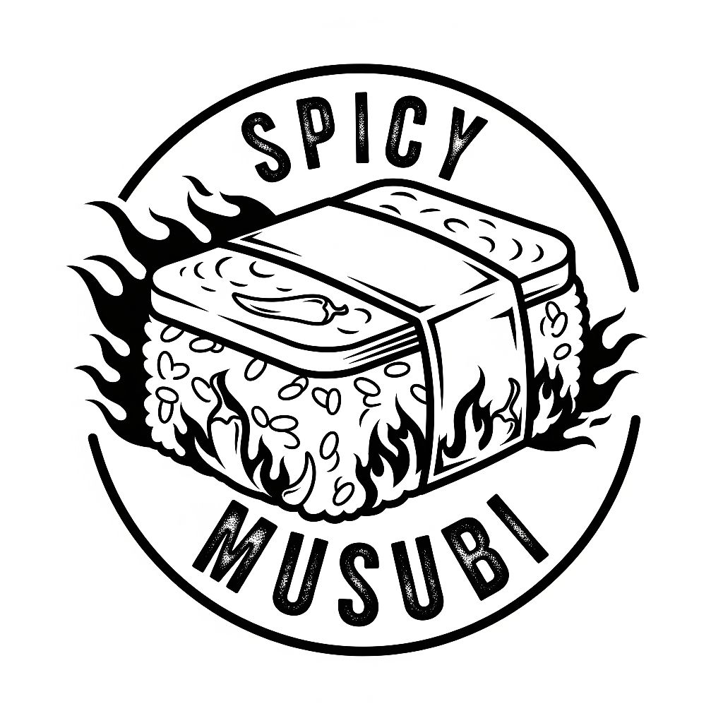 Spam musubi flavor sticker label waterproof 50x30mm 100pcs | Shopee ...