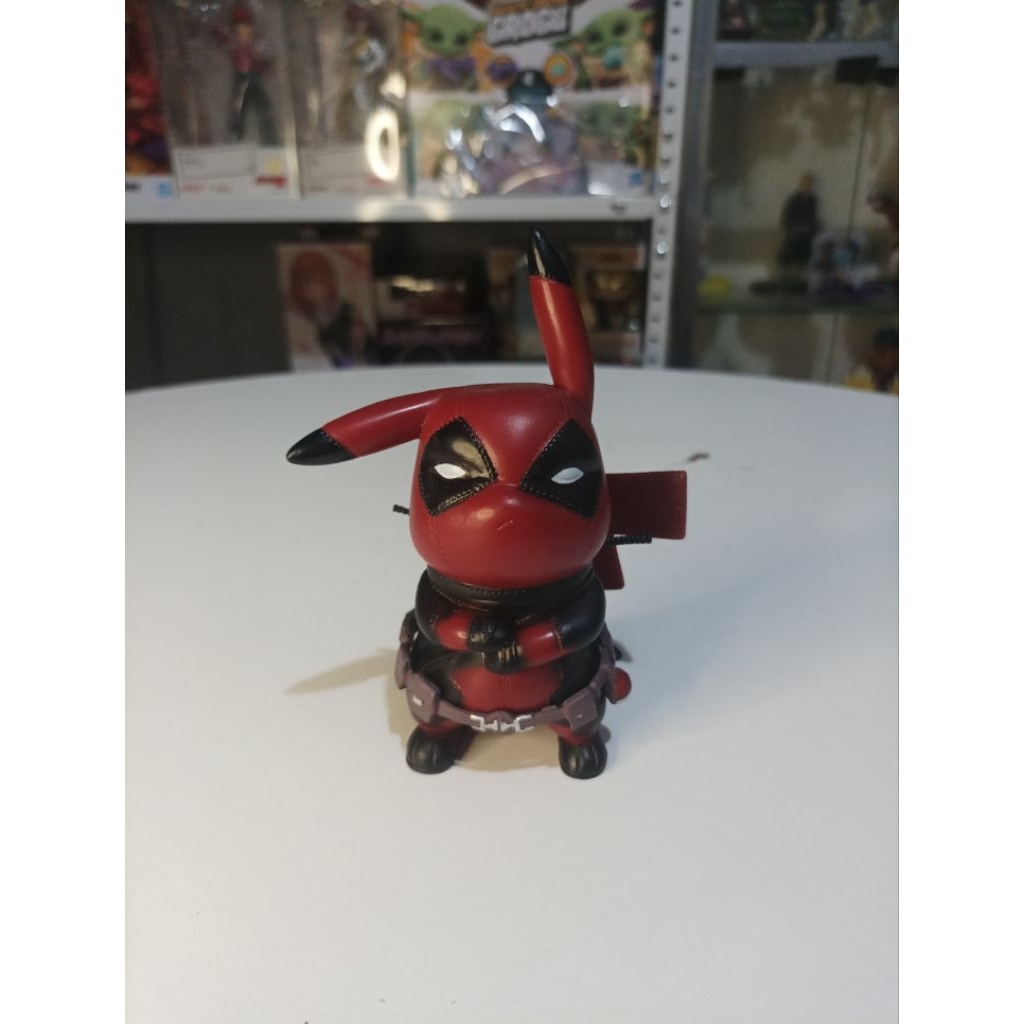 Pikapool Pikachu and Deadpool Collaboration Chibi 14cm | Shopee Philippines
